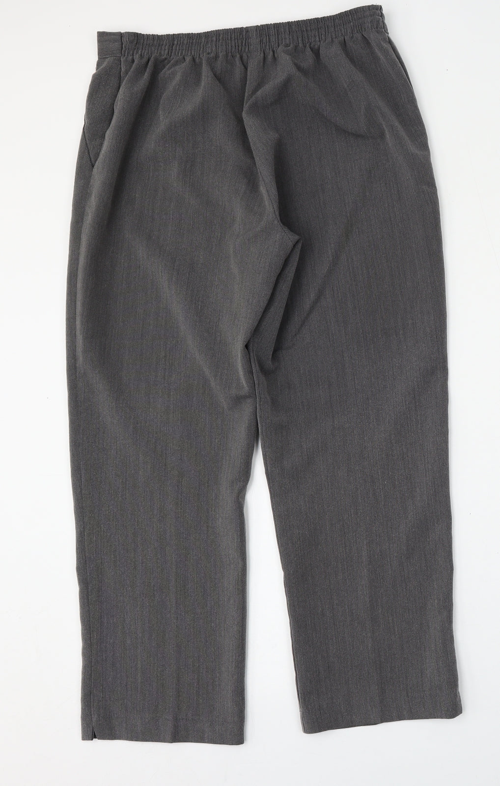 BASSINI Womens Grey  Polyester Trousers  Size 32 L28 in Regular