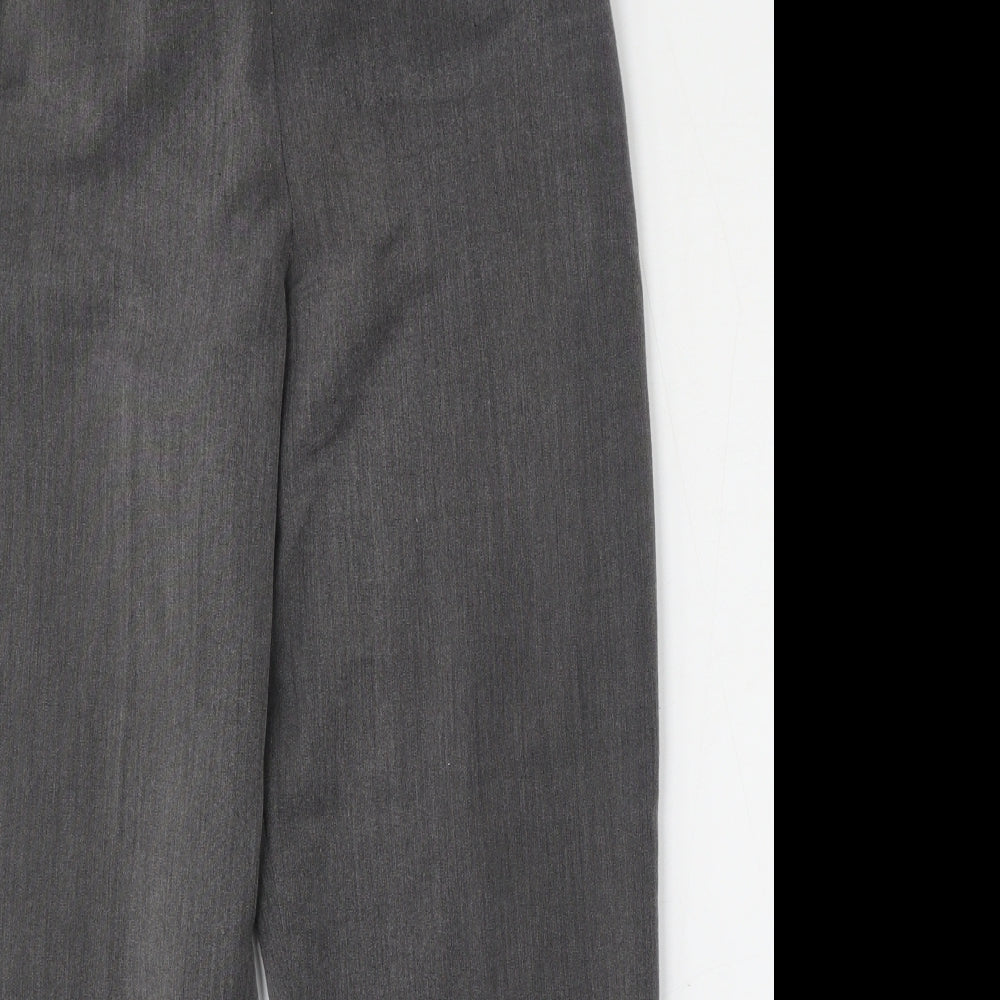 BASSINI Womens Grey  Polyester Trousers  Size 32 L28 in Regular