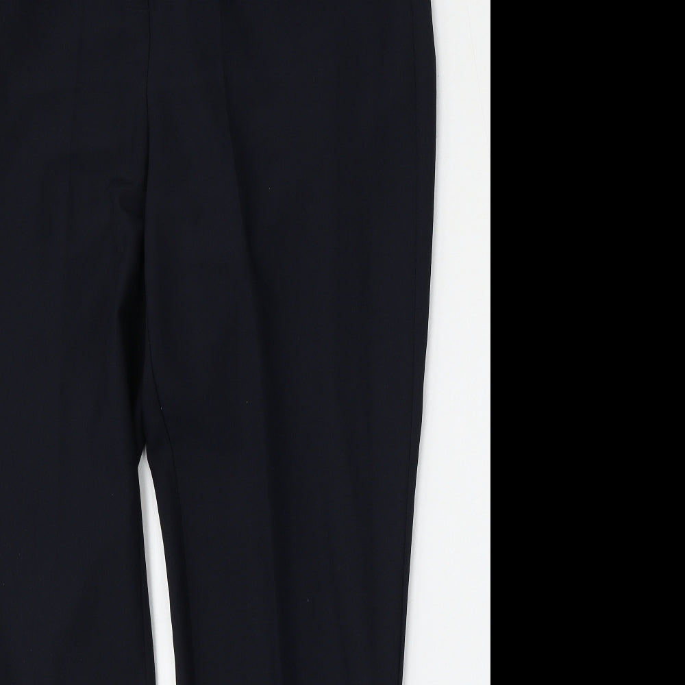 Bonmarché Womens Blue  Polyester Trousers  Size 14 L30 in Regular