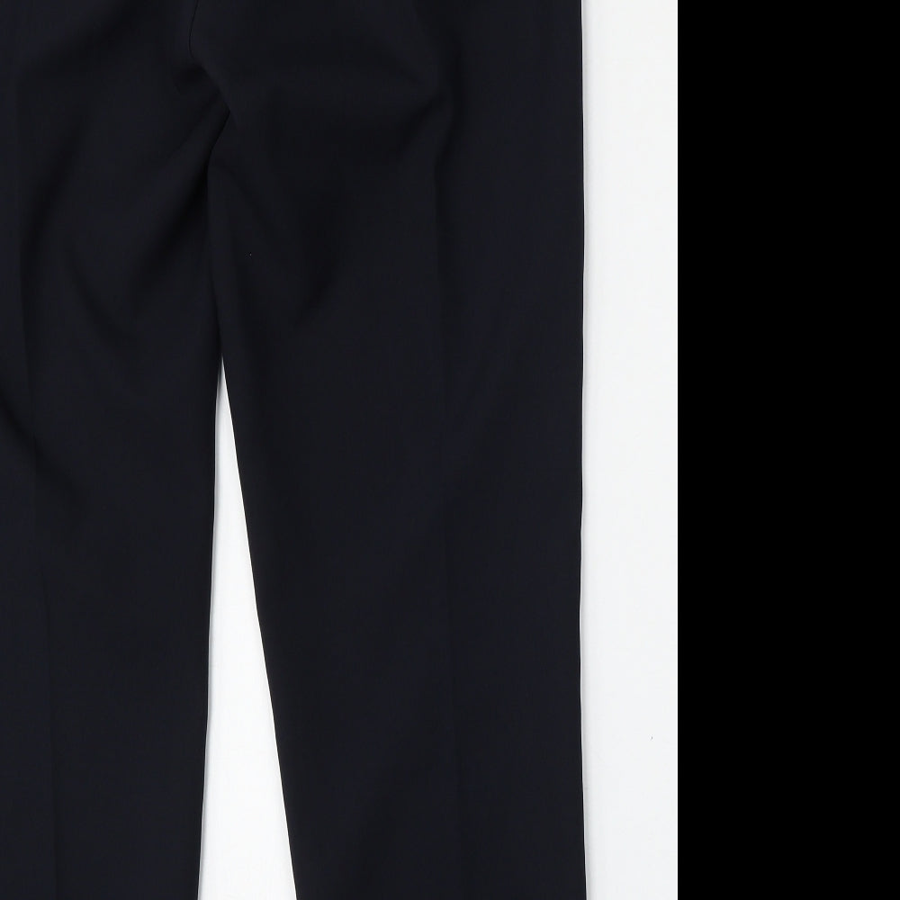 Bonmarché Womens Blue  Polyester Trousers  Size 14 L30 in Regular