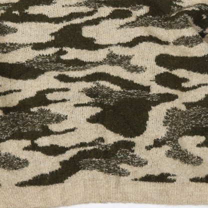 Primark Womens Multicoloured Round Neck Camouflage Acrylic Pullover Jumper Size 10