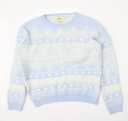 Womens UK Size S Matalan Blue Pullover Jumper