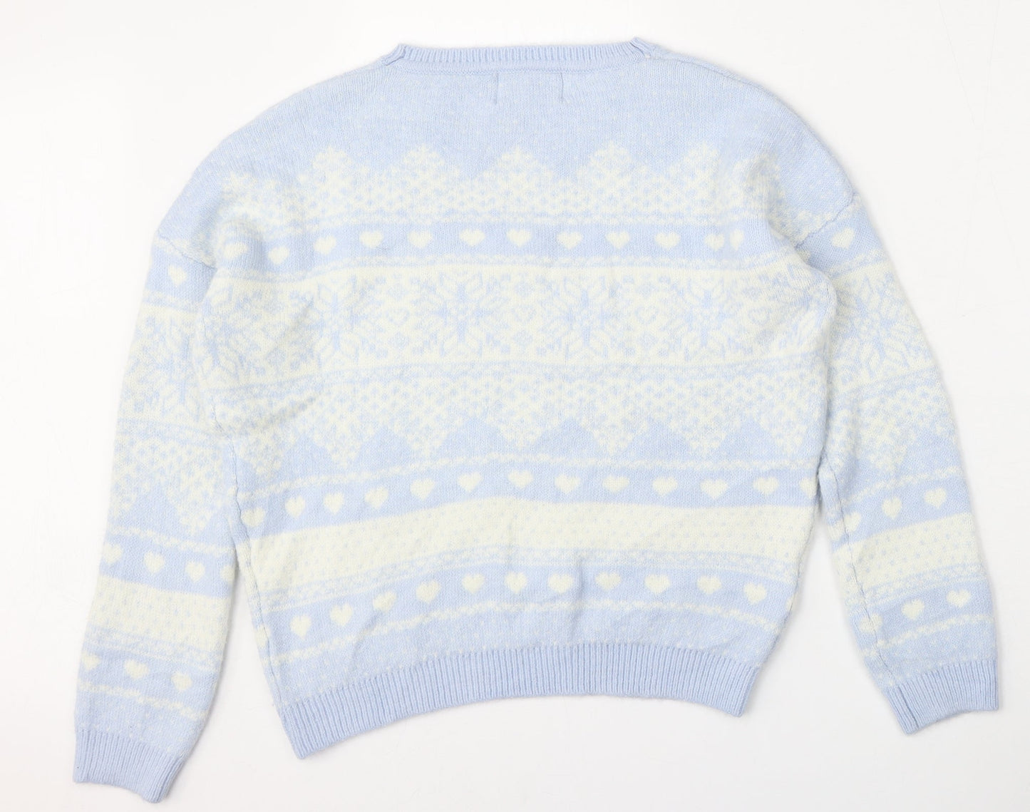 Womens UK Size S Matalan Blue Pullover Jumper