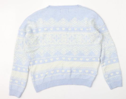 Womens UK Size S Matalan Blue Pullover Jumper