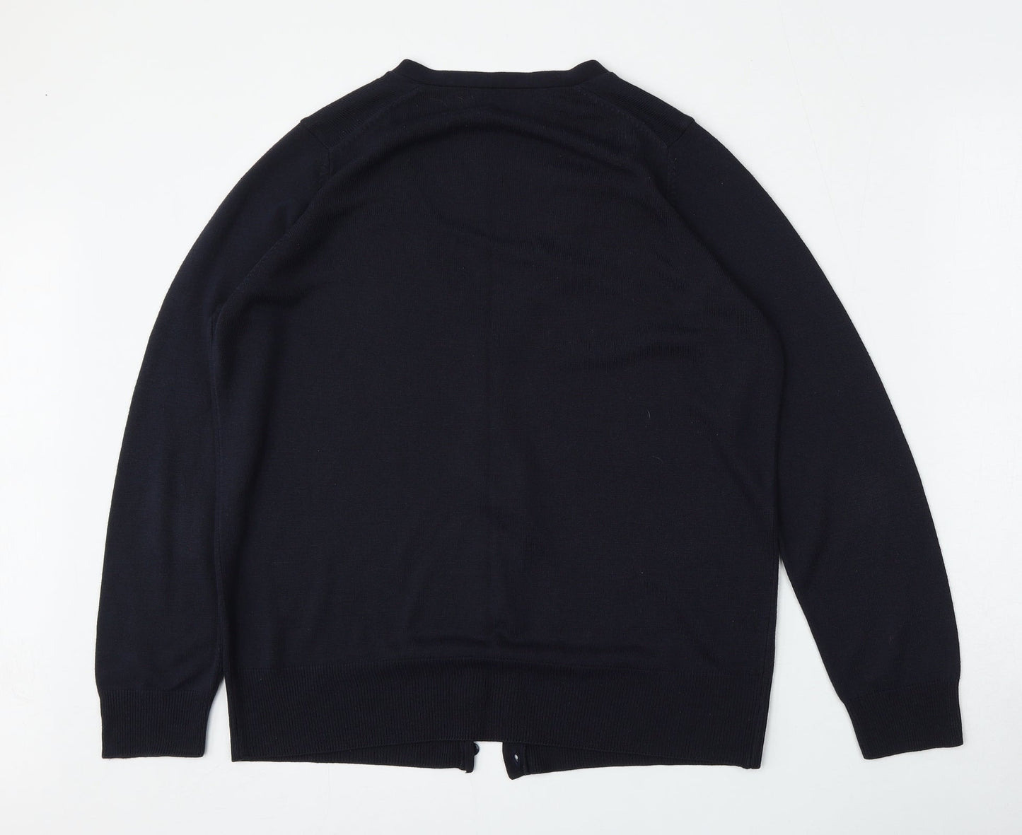 Womens UK Size M Preworn Blue Cardigan Jumper
