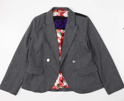 Laundry Industry Womens Grey  Wool Jacket Blazer Size M