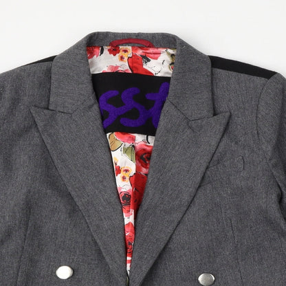 Laundry Industry Womens Grey  Wool Jacket Blazer Size M