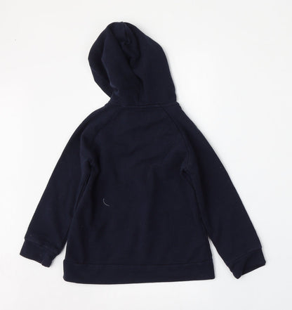 Mayoral Girls Blue  Cotton Full Zip Hoodie Size 4 Years  Zip