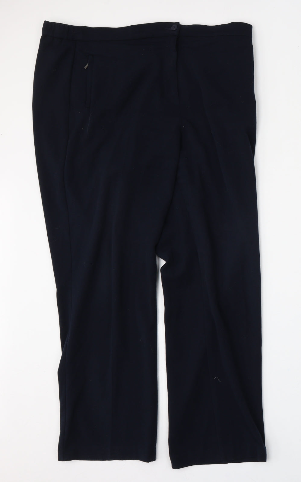 Womens UK Size 14 Marks and Spencer Regular Fit  Blue Trousers