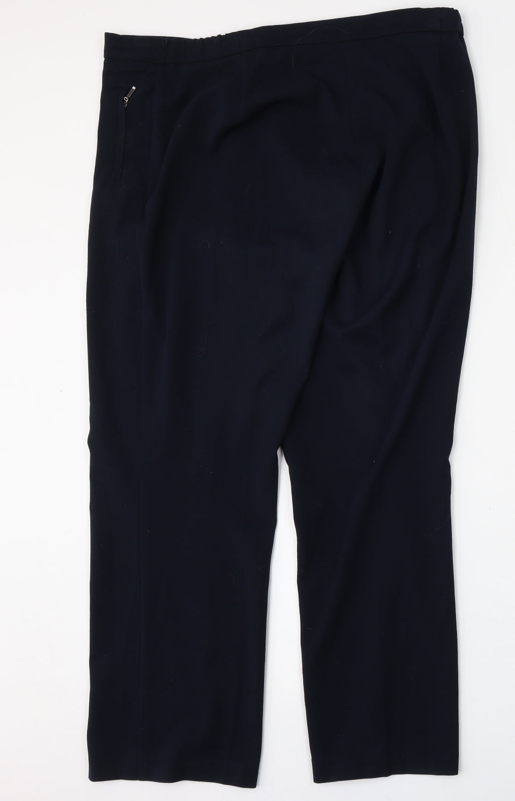 Womens UK Size 14 Marks and Spencer Regular Fit  Blue Trousers