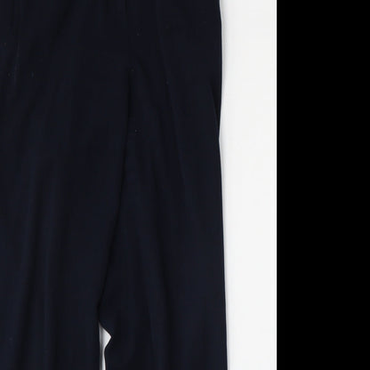 Womens UK Size 14 Marks and Spencer Regular Fit  Blue Trousers