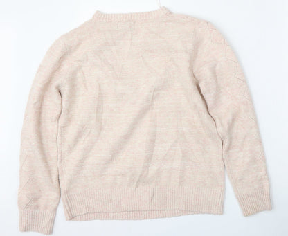 Womens UK Size M Matalan Pink Pullover Jumper