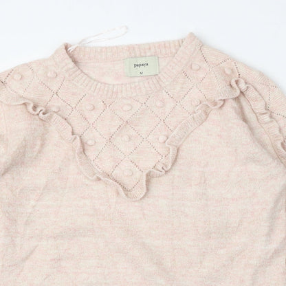 Womens UK Size M Matalan Pink Pullover Jumper