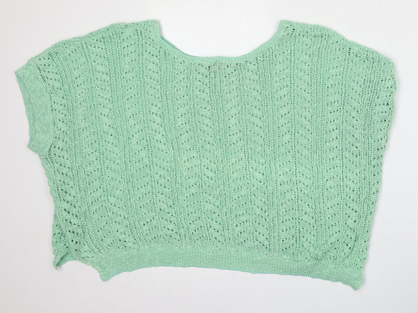 Womens UK Size L New Look Green Pullover Jumper