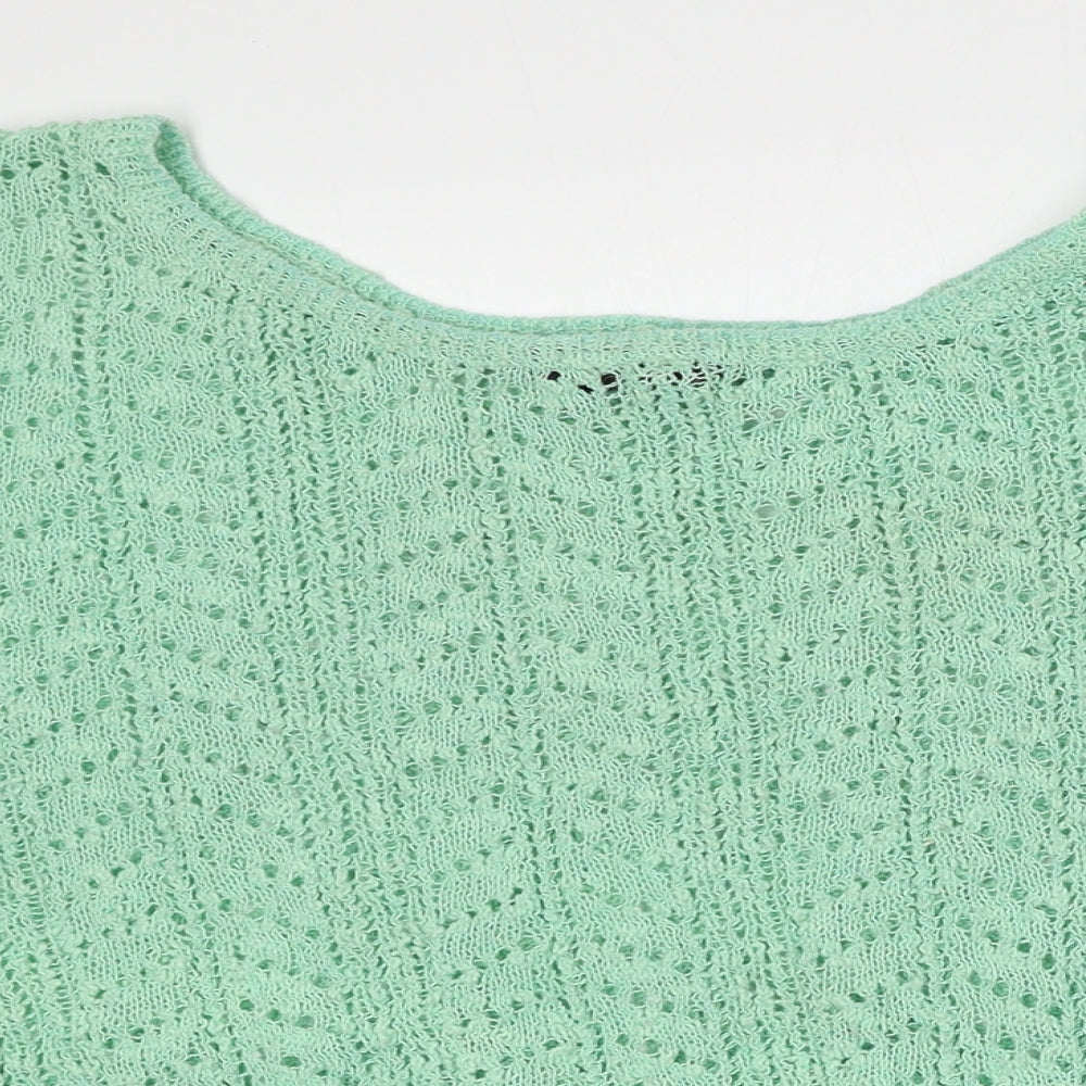 Womens UK Size L New Look Green Pullover Jumper