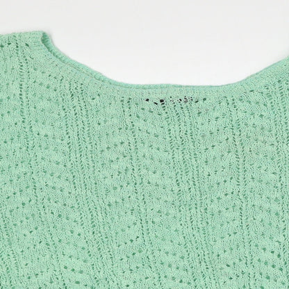 Womens UK Size L New Look Green Pullover Jumper