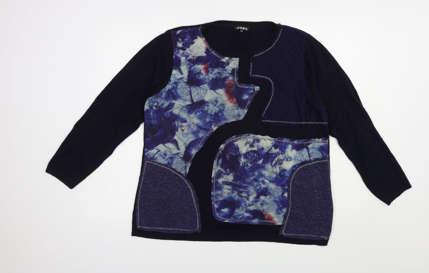 Womens UK Size XL Casamia Blue Pullover Jumper