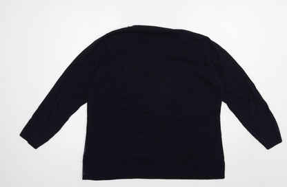Womens UK Size XL Casamia Blue Pullover Jumper