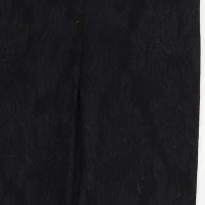 Womens UK Size 10 NEXT Regular Fit Dress Pants Black Trousers