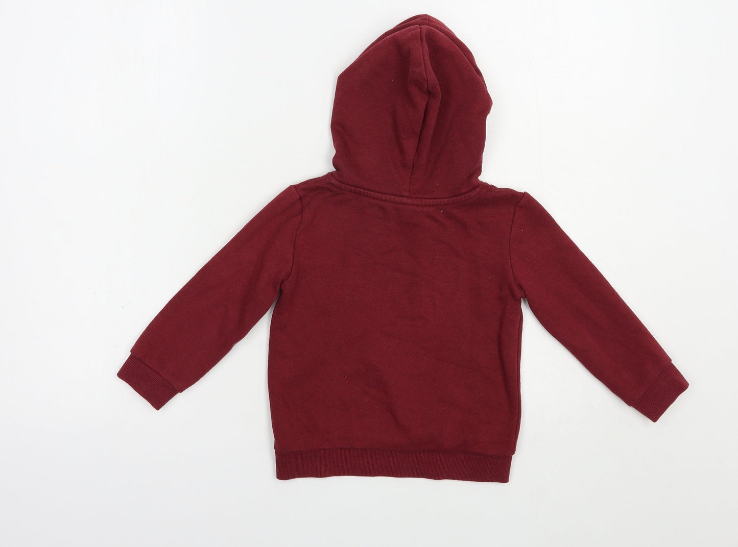 Anko Girls Red  Cotton Pullover Hoodie Size 3 Years  Pullover - Cute Fox