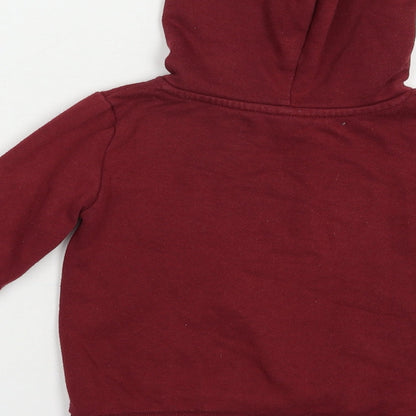 Anko Girls Red  Cotton Pullover Hoodie Size 3 Years  Pullover - Cute Fox