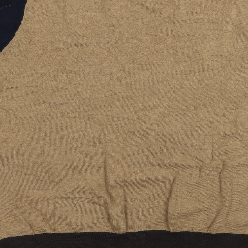 Nrxt Womens Beige Boat Neck  Cotton Pullover Jumper Size 14