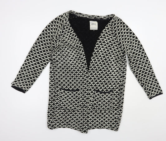 Womens UK Size M Only Black Cardigan Jumper