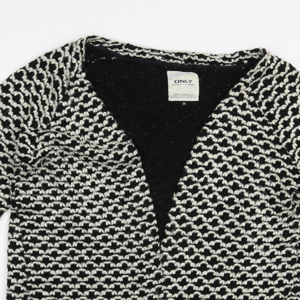 Womens UK Size M Only Black Cardigan Jumper