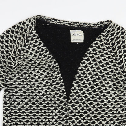 Womens UK Size M Only Black Cardigan Jumper