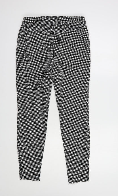 Womens UK Size 10 New Look Regular Fit Chino Black Trousers