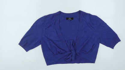 Womens UK Size 14 Marks and Spencer Blue Shrug Jumper