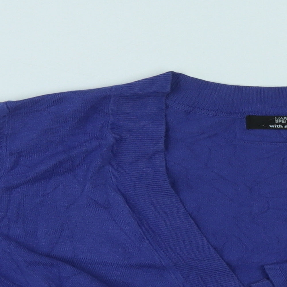 Womens UK Size 14 Marks and Spencer Blue Shrug Jumper