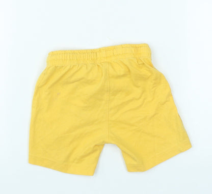 Redtag Baby Yellow  Cotton Sweatpants Trousers Size 18-24 Months  Drawstring