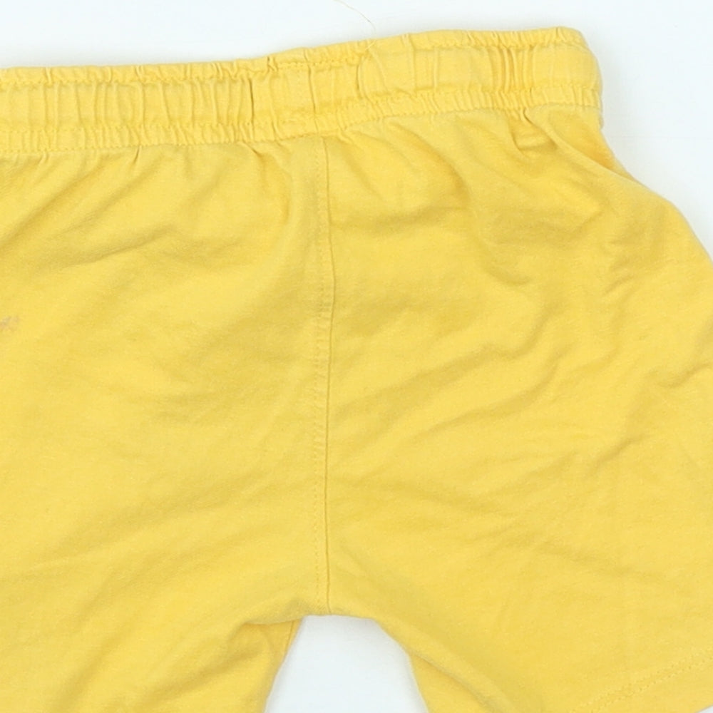 Redtag Baby Yellow  Cotton Sweatpants Trousers Size 18-24 Months  Drawstring