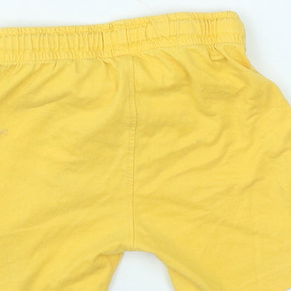 Redtag Baby Yellow  Cotton Sweatpants Trousers Size 18-24 Months  Drawstring