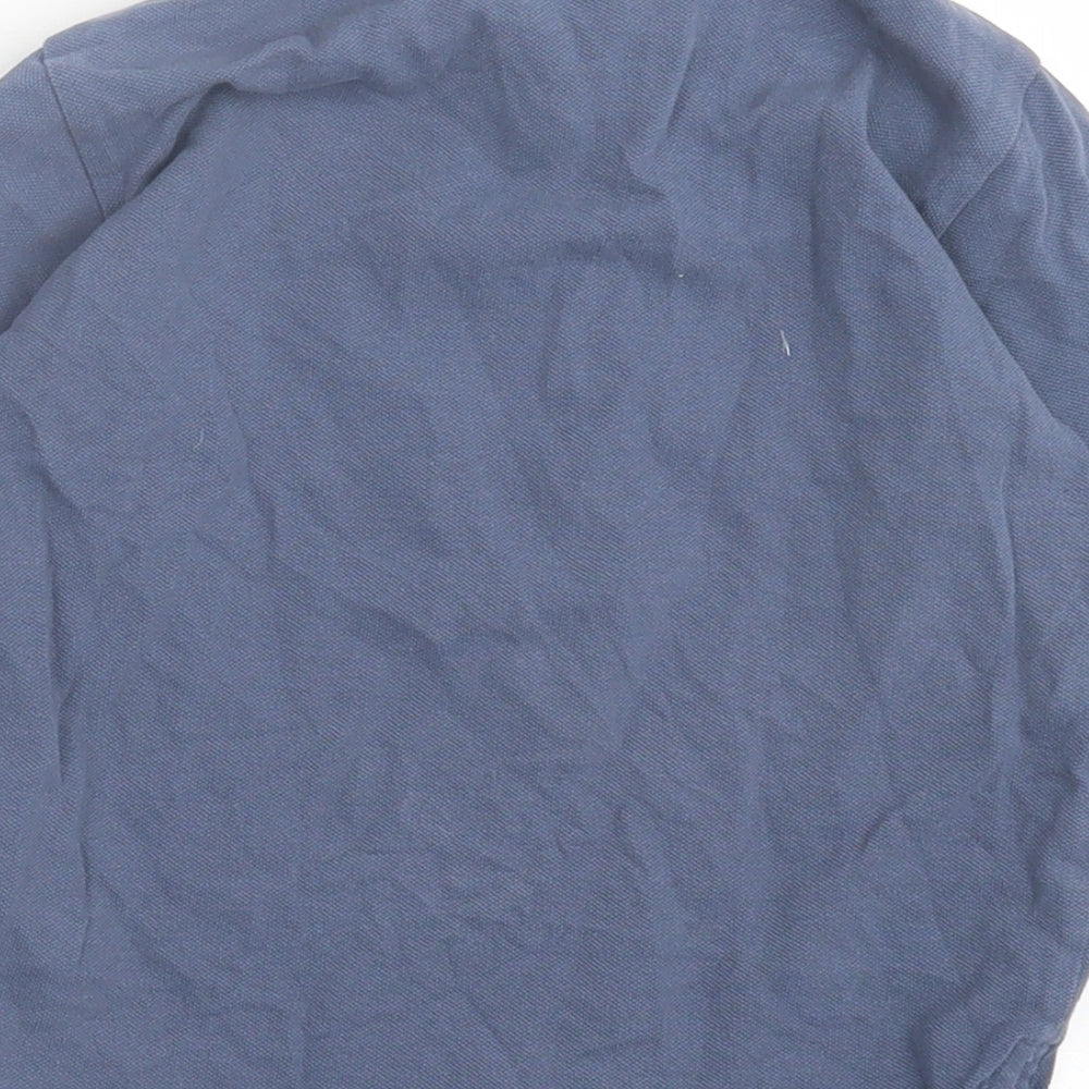 NEXT Boys Blue  Cotton Basic Polo Size 2-3 Years Collared Button