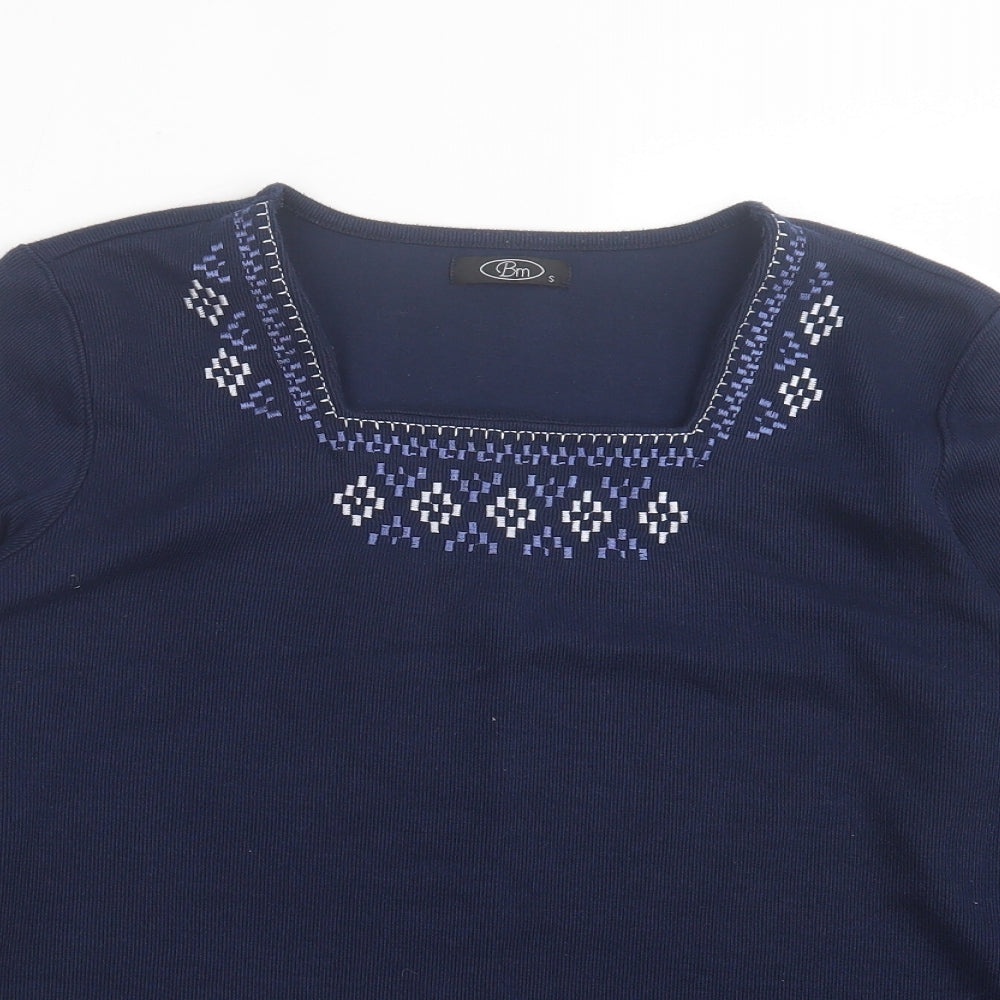 Womens UK Size S BM Blue Pullover Jumper