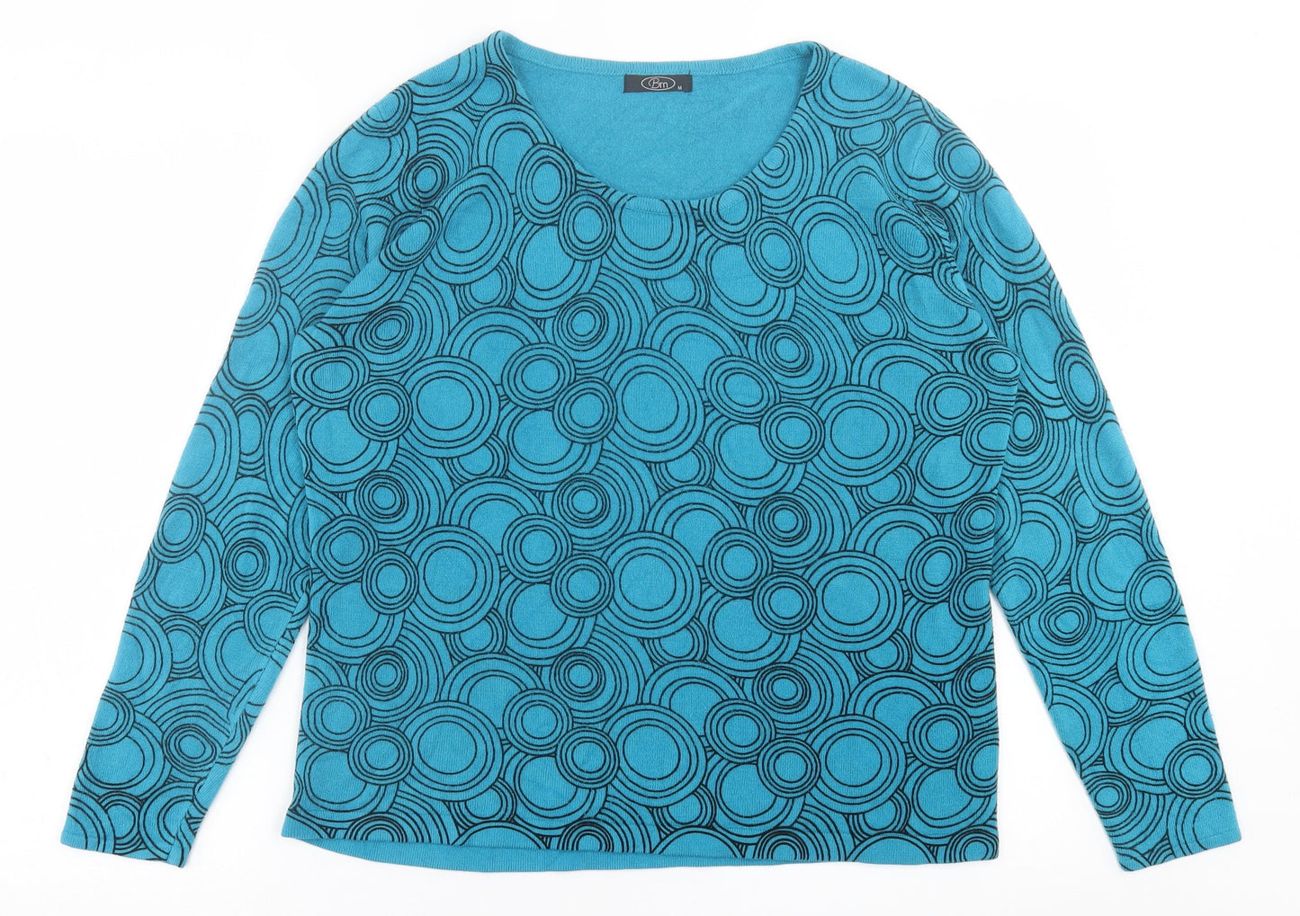 Womens UK Size M BM Blue Pullover Jumper