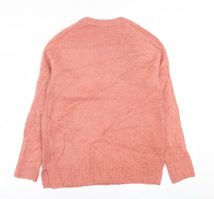 Womens UK Size XS Marks and Spencer Pink Pullover Jumper