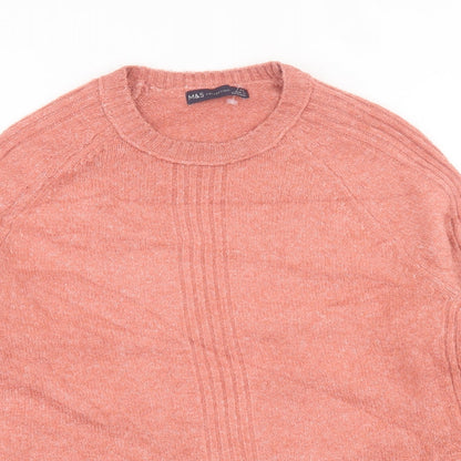 Womens UK Size XS Marks and Spencer Pink Pullover Jumper