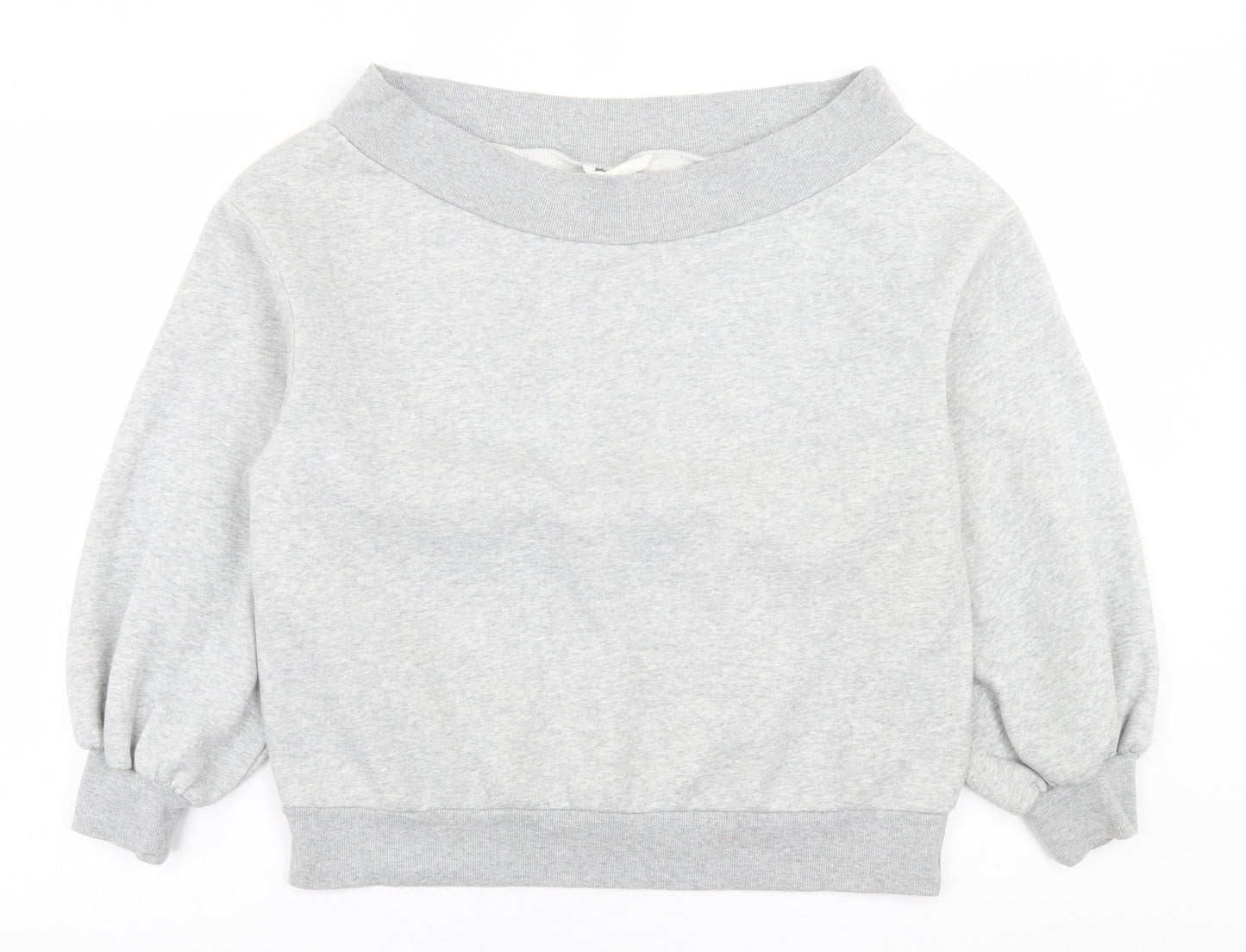 H&M Womens Grey  Cotton Pullover Sweatshirt Size L  Pullover