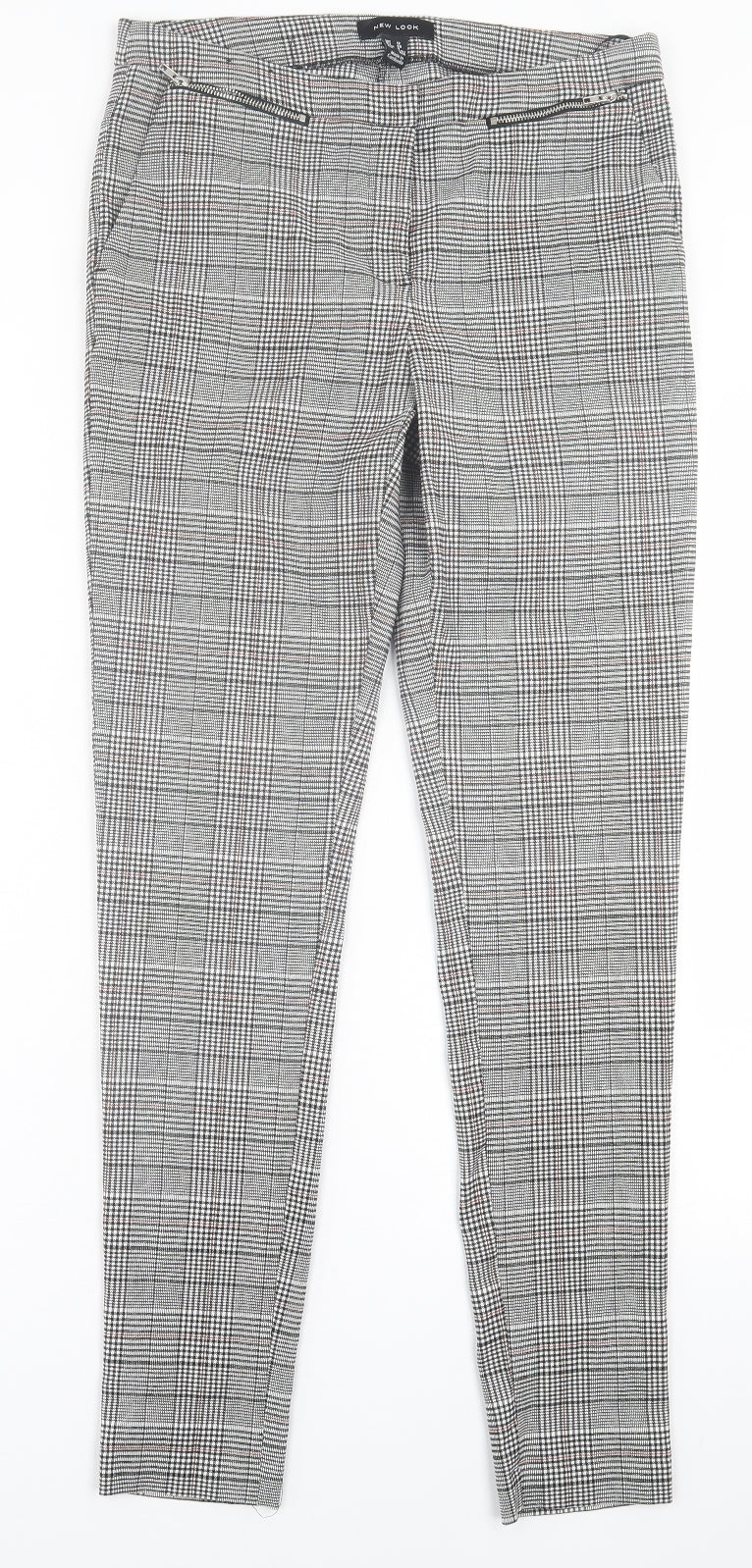 Womens UK Size 12 New Look Regular Fit  Grey Trousers