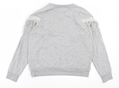Womens UK Size 8 River Island Grey Pullover Jumper
