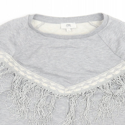 Womens UK Size 8 River Island Grey Pullover Jumper