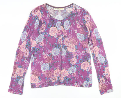 Womens UK Size 12 Clements Ribeiro Purple Cardigan Jumper