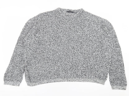 Womens UK Size L Peacocks Grey Pullover Jumper