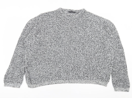 Womens UK Size L Peacocks Grey Pullover Jumper