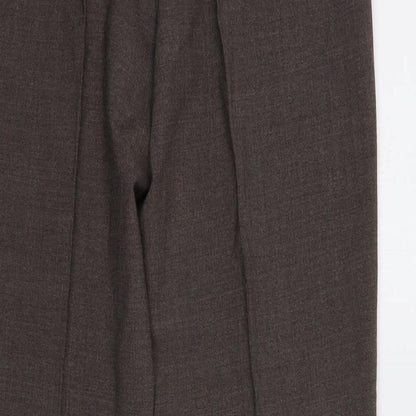 Womens UK Size 14 Gerry Weber Regular Fit Dress Pants Brown Trousers