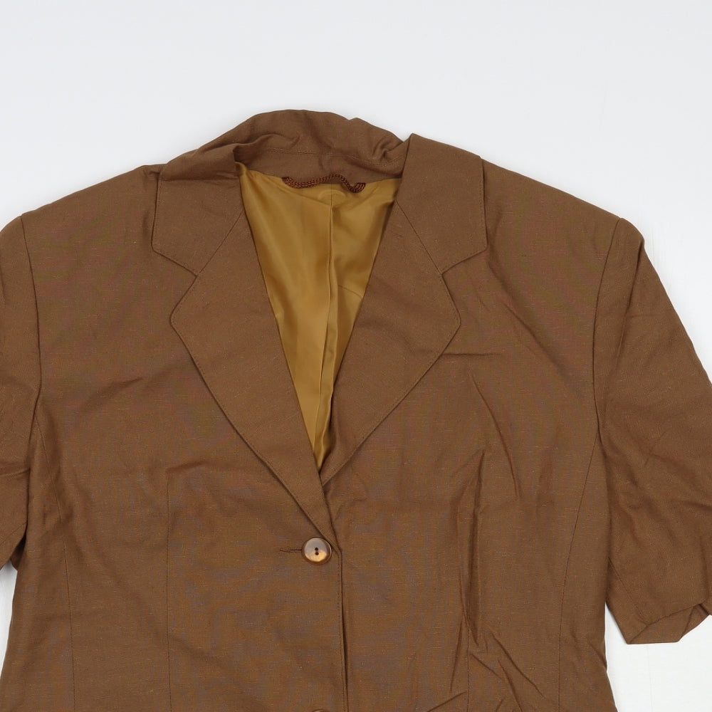 Womens UK Size 14 Steilmann Brown Jacket