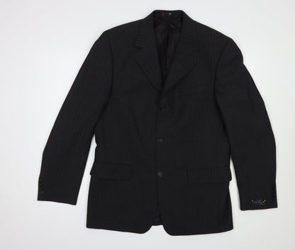 Mens UK Size 38 Ciro Citterio Black Jacket